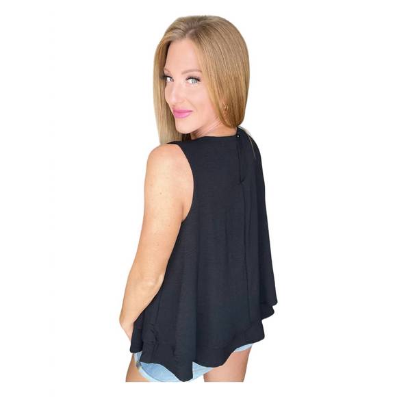 NEW CULTURE CODE double tiered flare tank in black - Picture 3 of 3